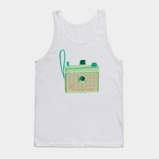 Mint Vintage Camera Tank Top